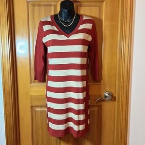 Pink Rose. Sweater dress! Perfect timing for pairing up with tights and boots!